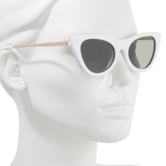Le Specs Accessories Enchantress Cat Eye Sunglasses White Poshmark